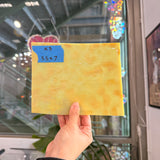 Dark Amber Mottled Youghiogheny Sheet Glass Colorado Glassworks 7x5.5in (YG-69580589)