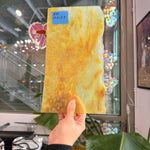 Yellow Mottled Stipple Youghiogheny Sheet Glass Youghiogheny