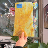 Yellow Mottled Stipple Youghiogheny Sheet Glass Youghiogheny