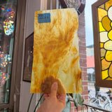 Yellow Mottled Stipple Youghiogheny Sheet Glass Youghiogheny
