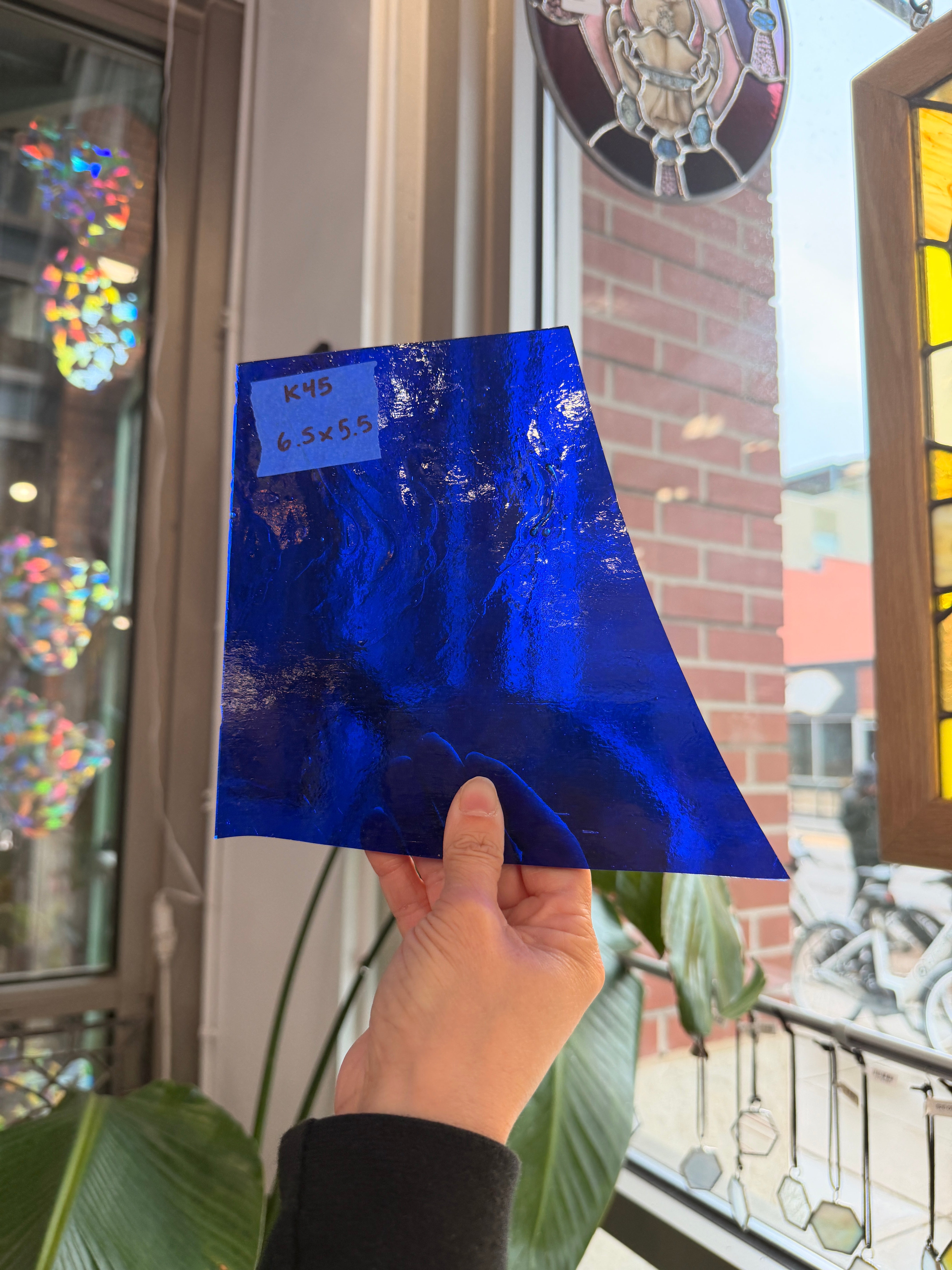 Cobalt Blue Transparent Kokomo Sheet Glass Kokomo