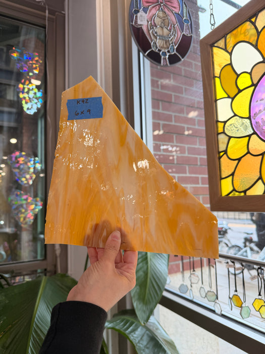 Medium Amber Wispy Armstrong Colorado Glass Works