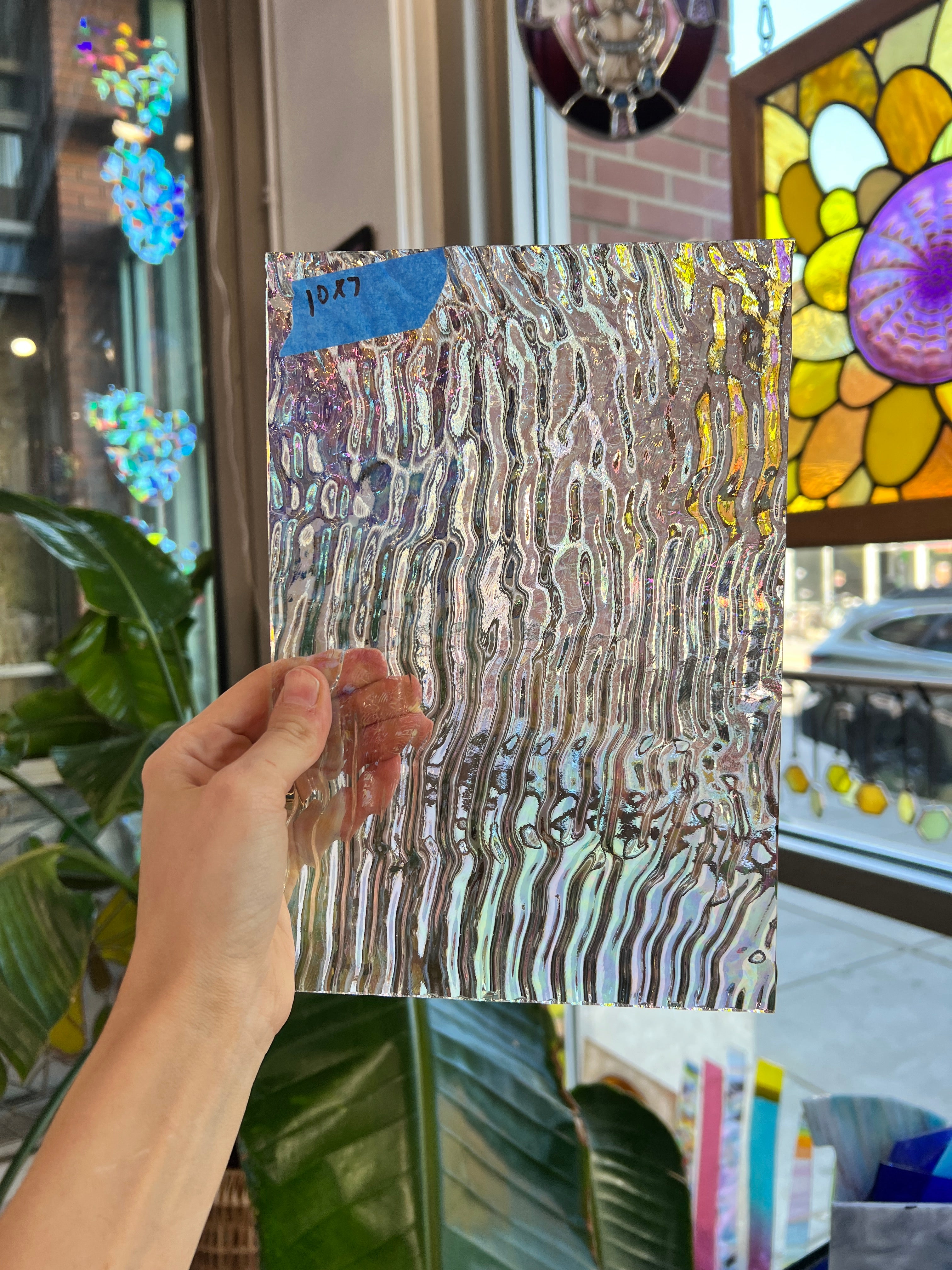 Vintage Spectrum Clear Ripple Iridescent – Colorado Glass Works
