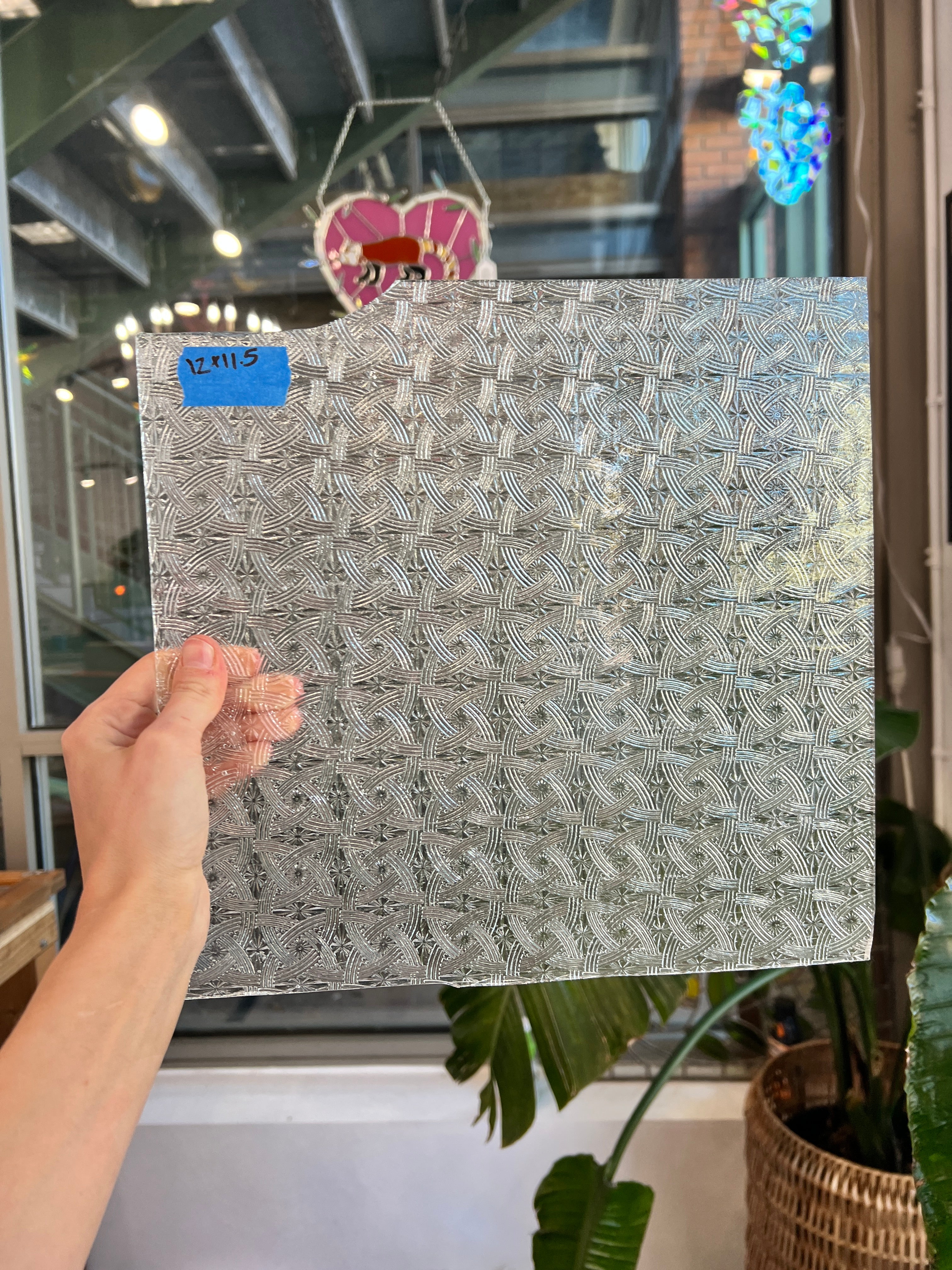 Clear Textured Celtic Kokomo Sheet Glass Colorado Glassworks
