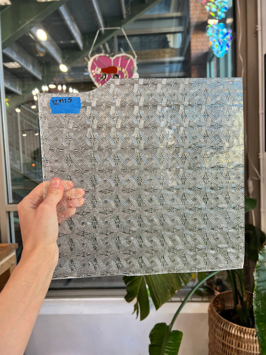 Clear Textured Celtic Kokomo Sheet Glass Colorado Glassworks