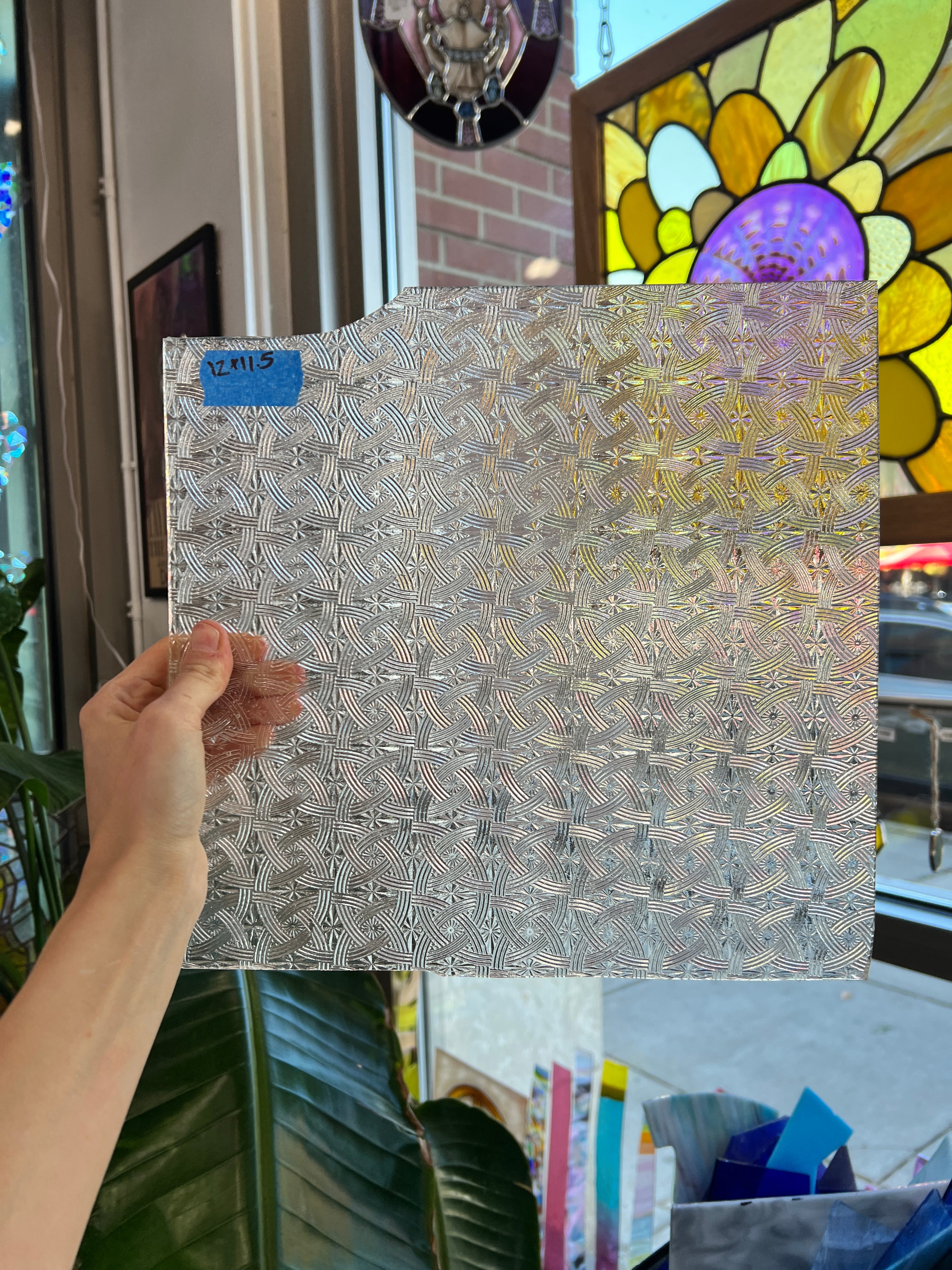 Clear Textured Celtic Kokomo Sheet Glass Colorado Glassworks