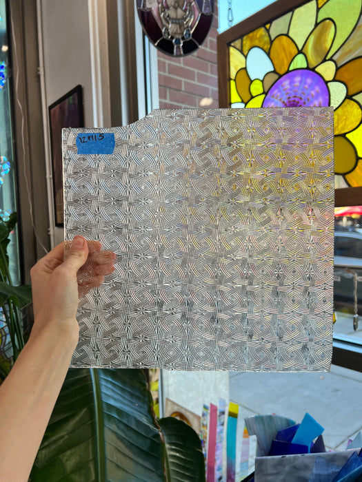 Clear Textured Celtic Kokomo Sheet Glass Colorado Glassworks