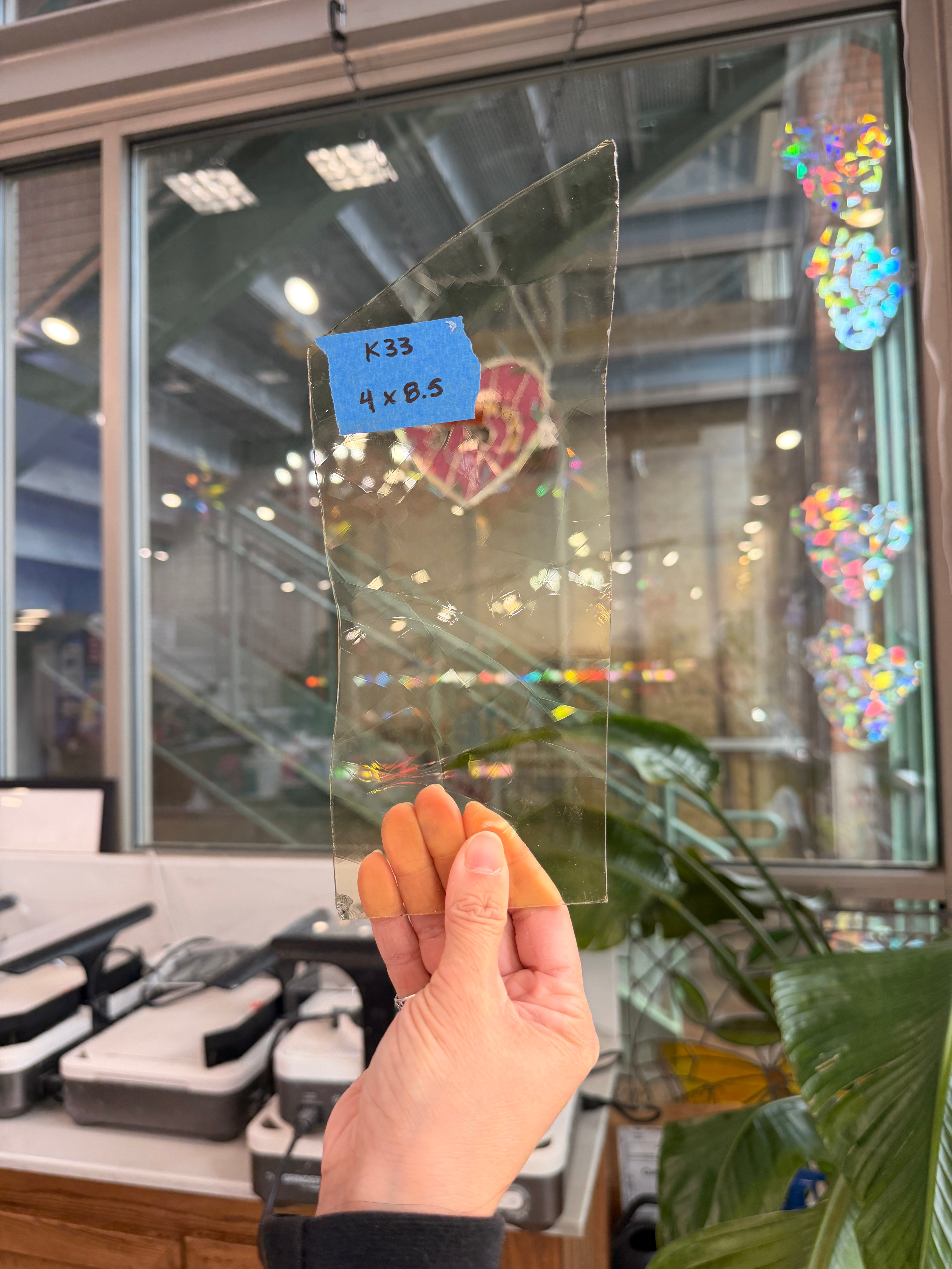 Pale Yellow Transparent Mouthblown GNA Sheet Glass Colorado Glassworks