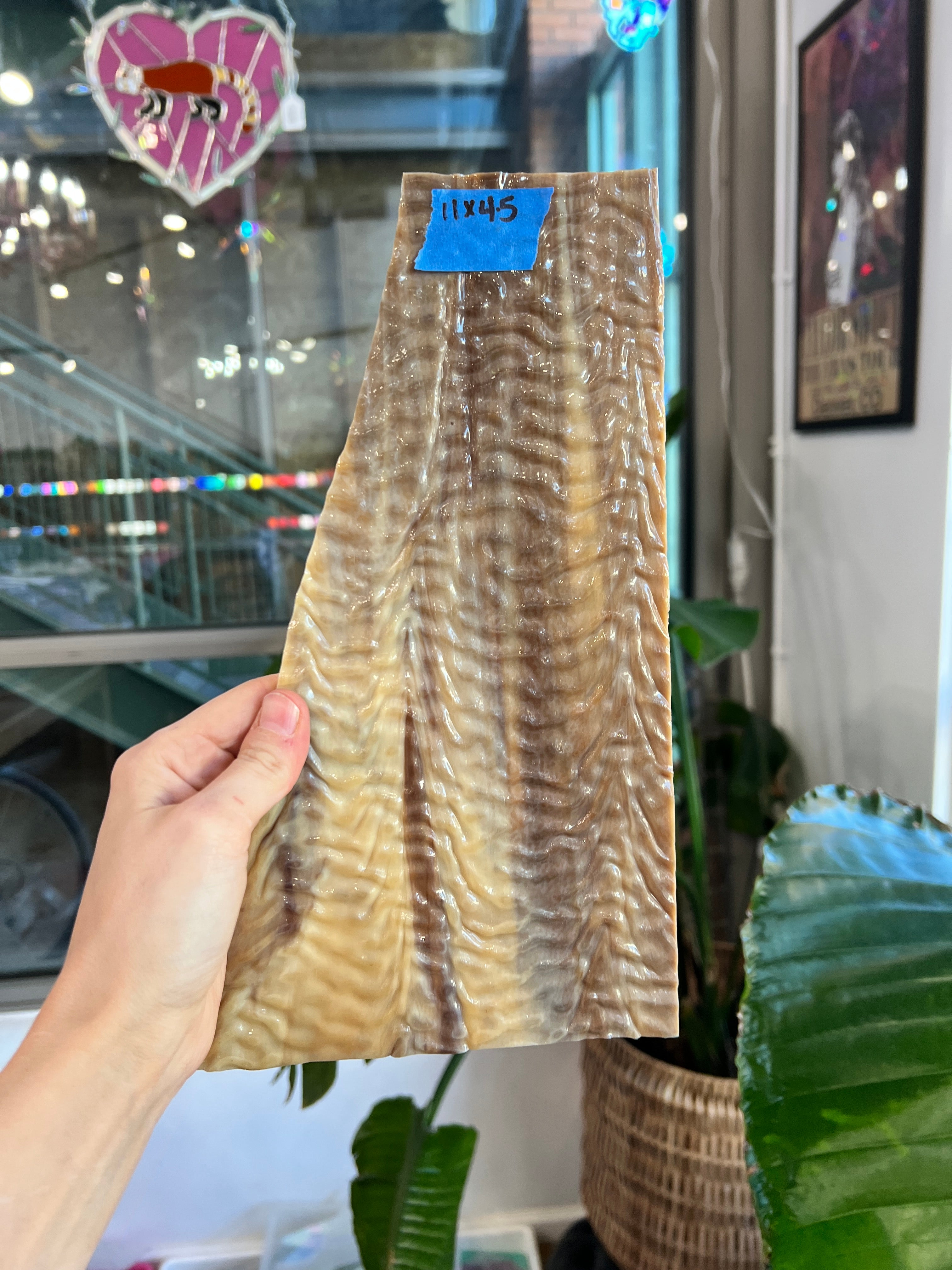 Brown Texture Vintage Chicago Art Glass