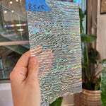Vintage Clear Iridescent Squiggle Uroboros