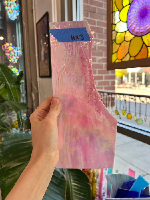 Hot Pink Vintage Iridescent Spectrum Sheet Glass Spectrum