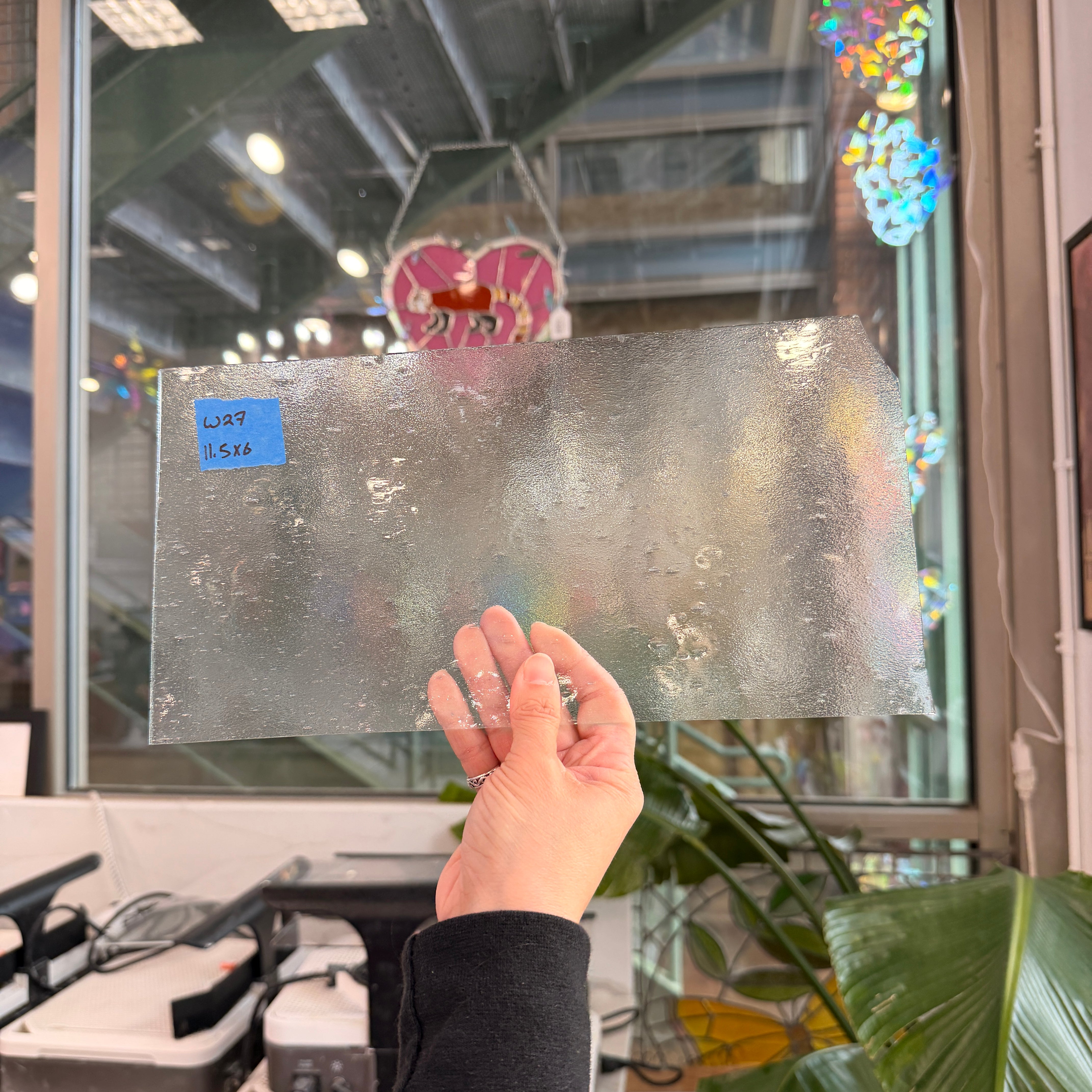 Clear Seedy Wissmach Sheet Glass Colorado Glass Works