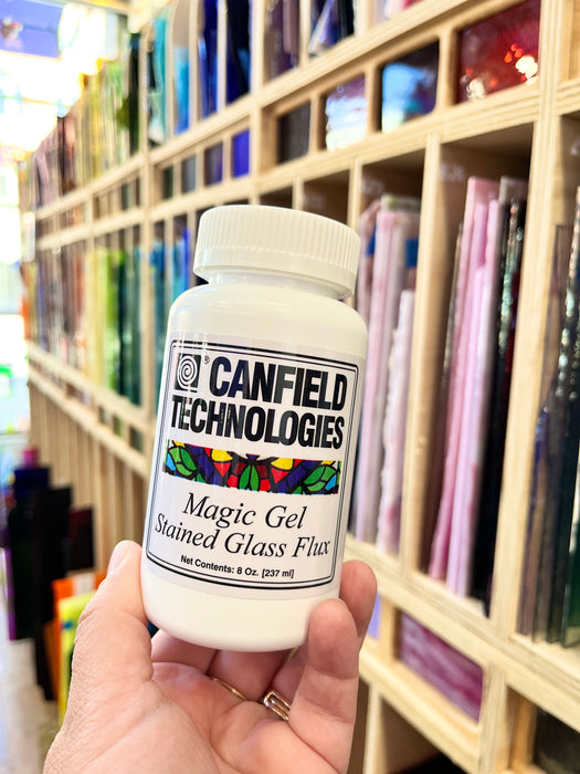 Canfield Magic Gel Stained Glass Flux Tools Colorado Glassworks
