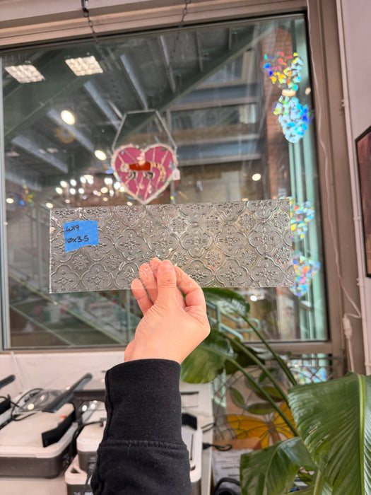 Morisco Lace Clear Transparent Sheet Glass Colorado Glassworks