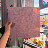 Lavender Luster Purple Iridescent Mottled Youghiogheny Sheet Glass
