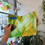 Green Amber Stipple Youghiogheny Sheet Glass Colorado Glassworks