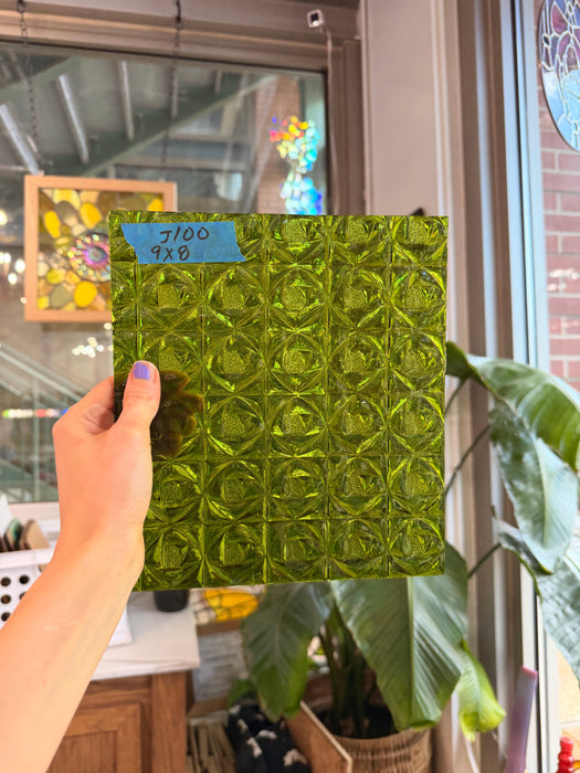 Lime Green Whitney Kokomo Sheet Glass Kokomo Glass Default Title