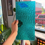 Robins Egg Florentine Wissmach Transparent Sheet Glass Wissmach Glass 12x6in (WM-69799981)