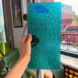 Robins Egg Florentine Wissmach Transparent Sheet Glass Wissmach Glass 12x6in (WM-69799981)
