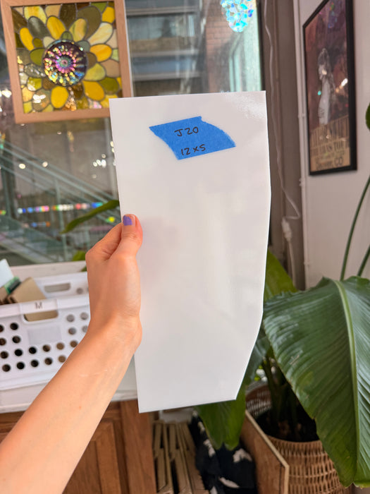 White/Clear Oceanside Fusible 96 COE Fusible Sheet Glass Oceanside Glass Default Title