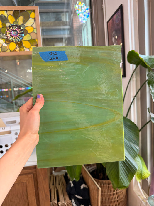 Avocado Opal Wissmach Fusible 96 COE (WI 96 270L) Fusible Sheet Glass Wissmach Glass