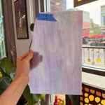 Light Violet Iridescent Wispy Swirl Wissmach Sheet Glass Wissmach Glass