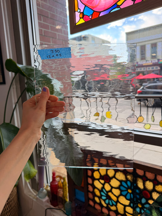 Clear WaterGlass Oceanside Fusible 96 COE Fusible Sheet Glass Oceanside Glass