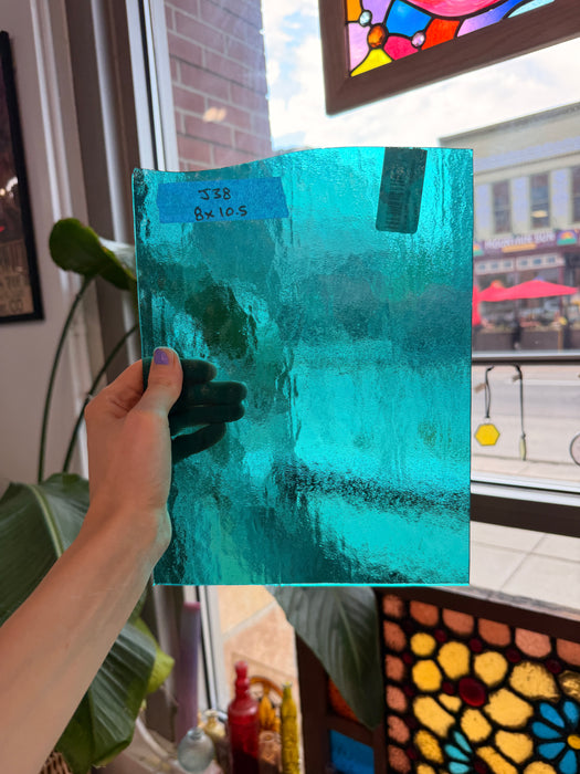 Teal Wissmach Sheet Glass Wissmach Glass