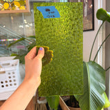 Pear/Lime Green Florentine Wissmach (WI 1146 FLOR) Sheet Glass Wissmach Glass J40 (12x6in)