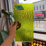 Pear/Lime Green Florentine Wissmach (WI 1146 FLOR) Sheet Glass Wissmach Glass