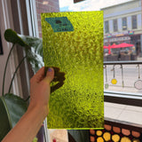 Pear/Lime Green Florentine Wissmach (WI 1146 FLOR) Sheet Glass Wissmach Glass