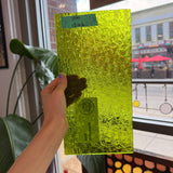 Pear/Lime Green Florentine Wissmach (WI 1146 FLOR) Sheet Glass Wissmach Glass 12x6in (WM-67801133)