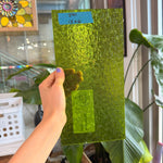 Pear/Lime Green Florentine Wissmach (WI 1146 FLOR) Sheet Glass Wissmach Glass