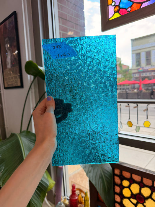 Teal Florentine Wissmach Sheet Glass Wissmach Glass
