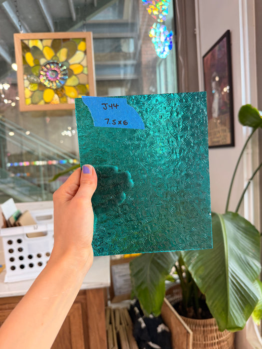 Teal Florentine Wissmach Sheet Glass Wissmach Glass