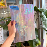 Mauve Iridescent Wispy Swirl Wissmach Sheet Glass Wissmach Glass 11.5x7.5in (WM-70422573)