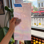 Mauve Iridescent Wispy Swirl Wissmach Sheet Glass Wissmach Glass 12x5.5in (WM-70488109)