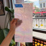 Mauve Iridescent Wispy Swirl Wissmach Sheet Glass Wissmach Glass 12x5.5in (WM-70488109)