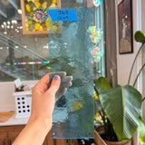 Vintage Light Blue Hammered Sheet Glass Colorado Glassworks Default Title