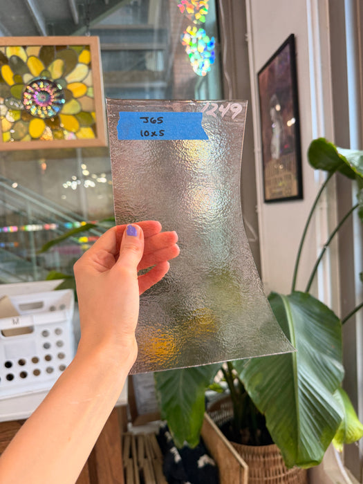 Striker Sunset Coral Transparent Double Rolled 90 COE (001305-0030) Sheet Glass Colorado Glassworks 10x5in (BE-78740781)