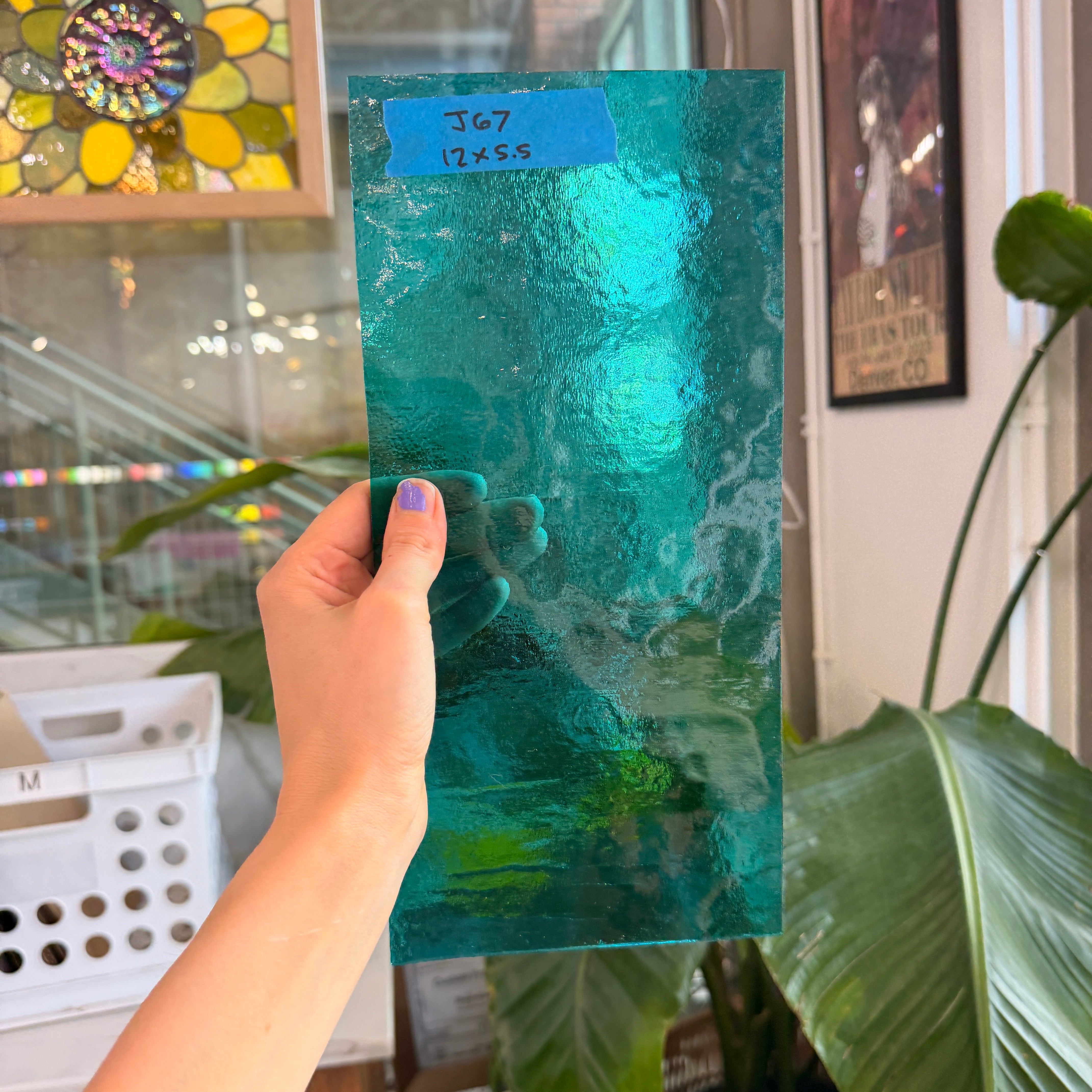 Robins Egg Mystic Wissmach Sheet Glass Wissmach Glass