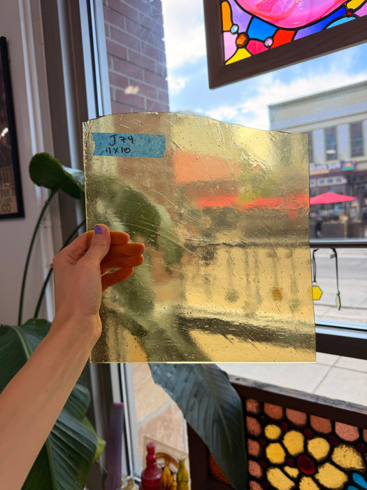 Light Amber Transparent Kokomo Sheet Glass Kokomo Glass