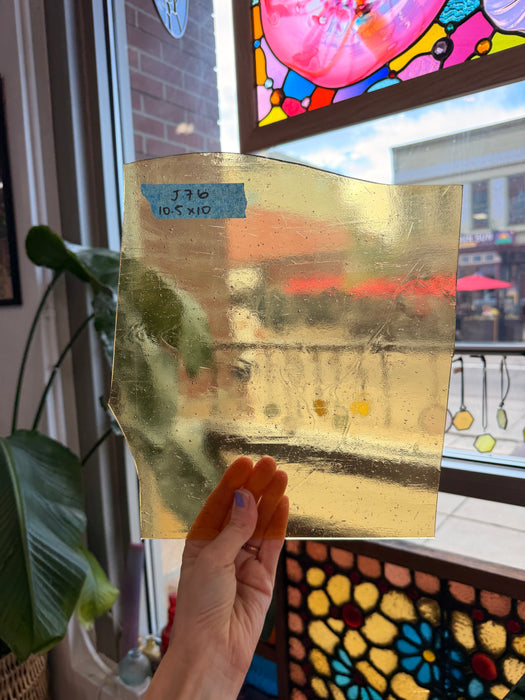 Light Amber Transparent Kokomo Sheet Glass Kokomo Glass