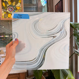 White Vintage Baroque Spectrum Sheet Glass Spectrum Glass 12x12in (SP-76348717)