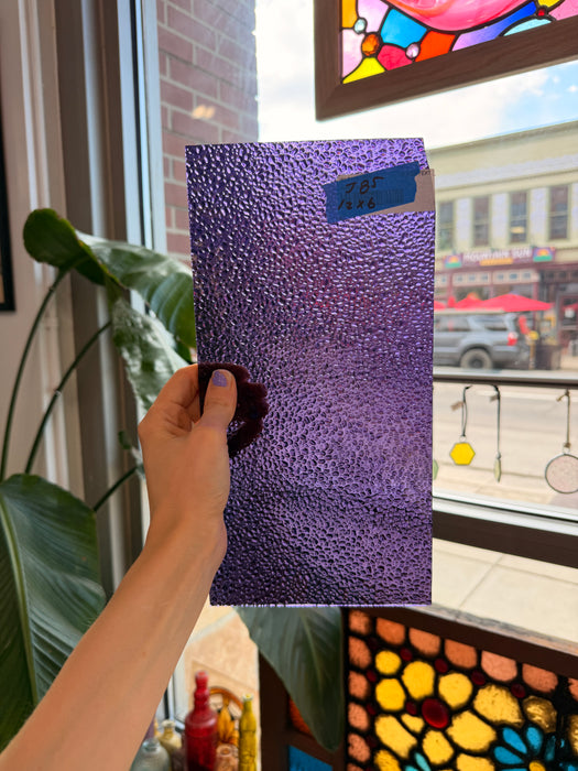Transparent Violet Purple Dew Drop Wissmach (311V) Sheet Glass Wissmach Glass