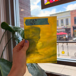 Mottled Green Yellow White Mixed Uroboros Fusible Sheet Glass Uroboros Glass