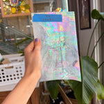 Mauve Iridescent Wispy Swirl Wissmach Sheet Glass Wissmach Glass
