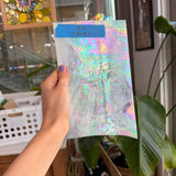 Mauve Iridescent Wispy Swirl Wissmach Sheet Glass Wissmach Glass