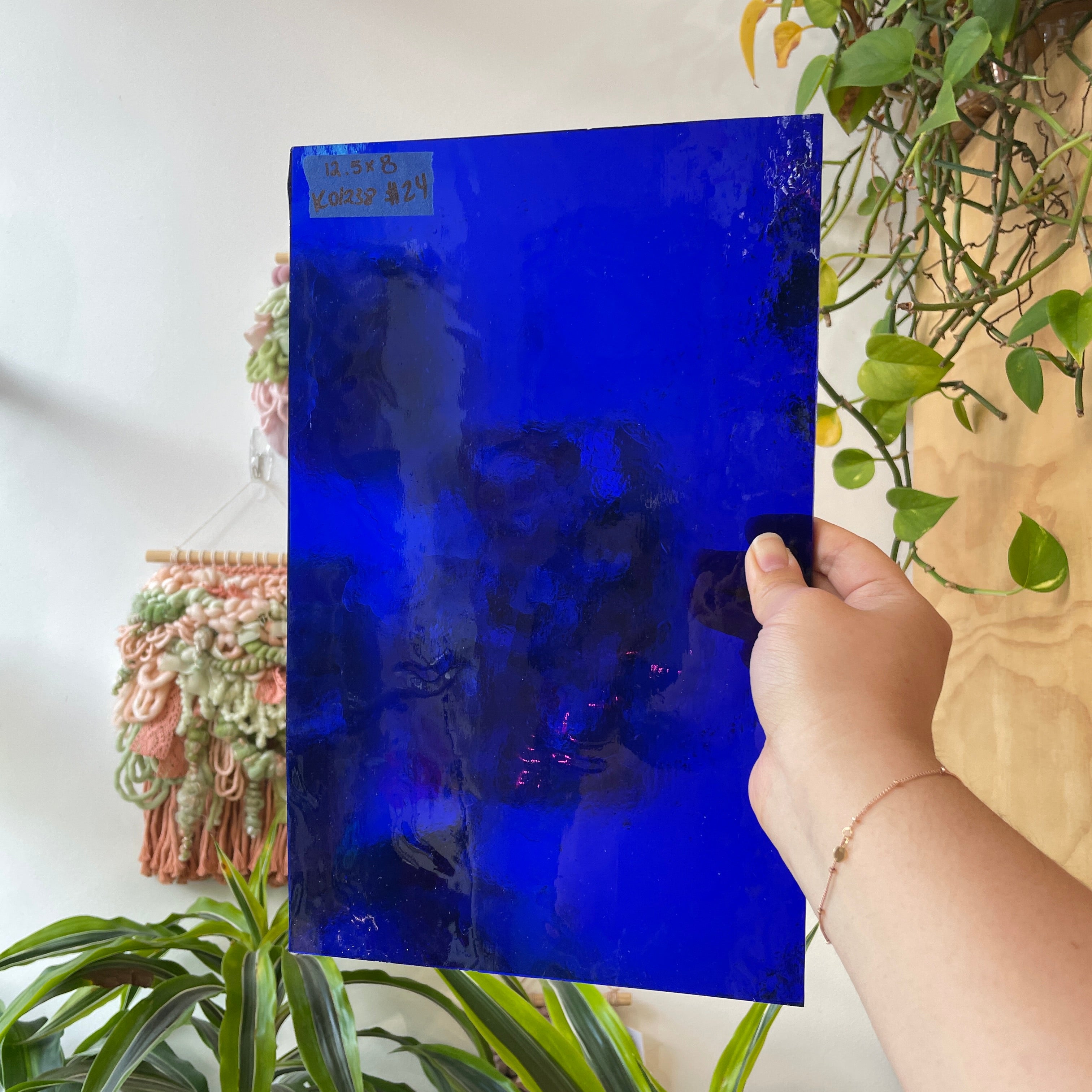 Cobalt Blue Transparent Kokomo Sheet Glass Colorado Glassworks