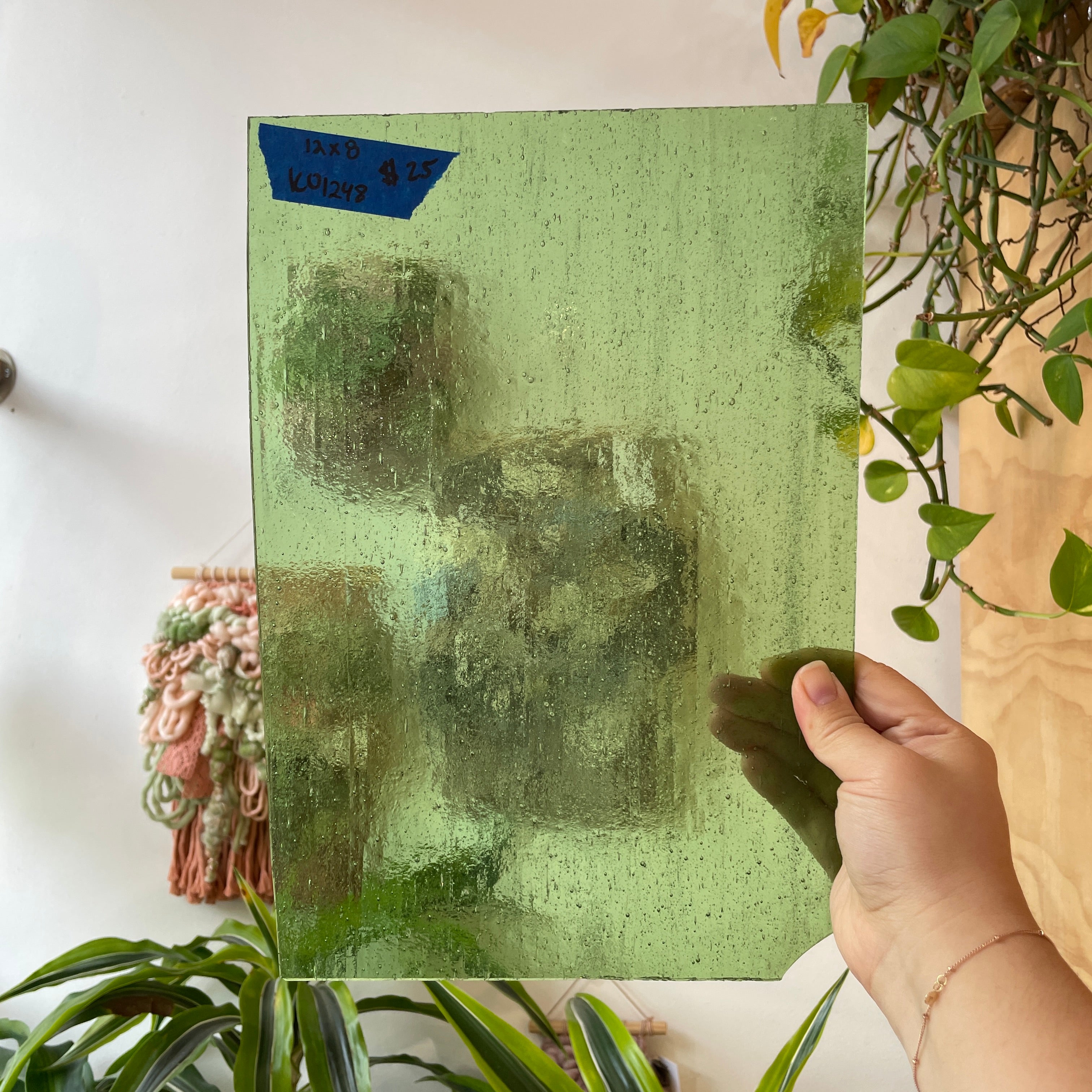Light Green Transparent Kokomo Sheet Glass Colorado Glassworks